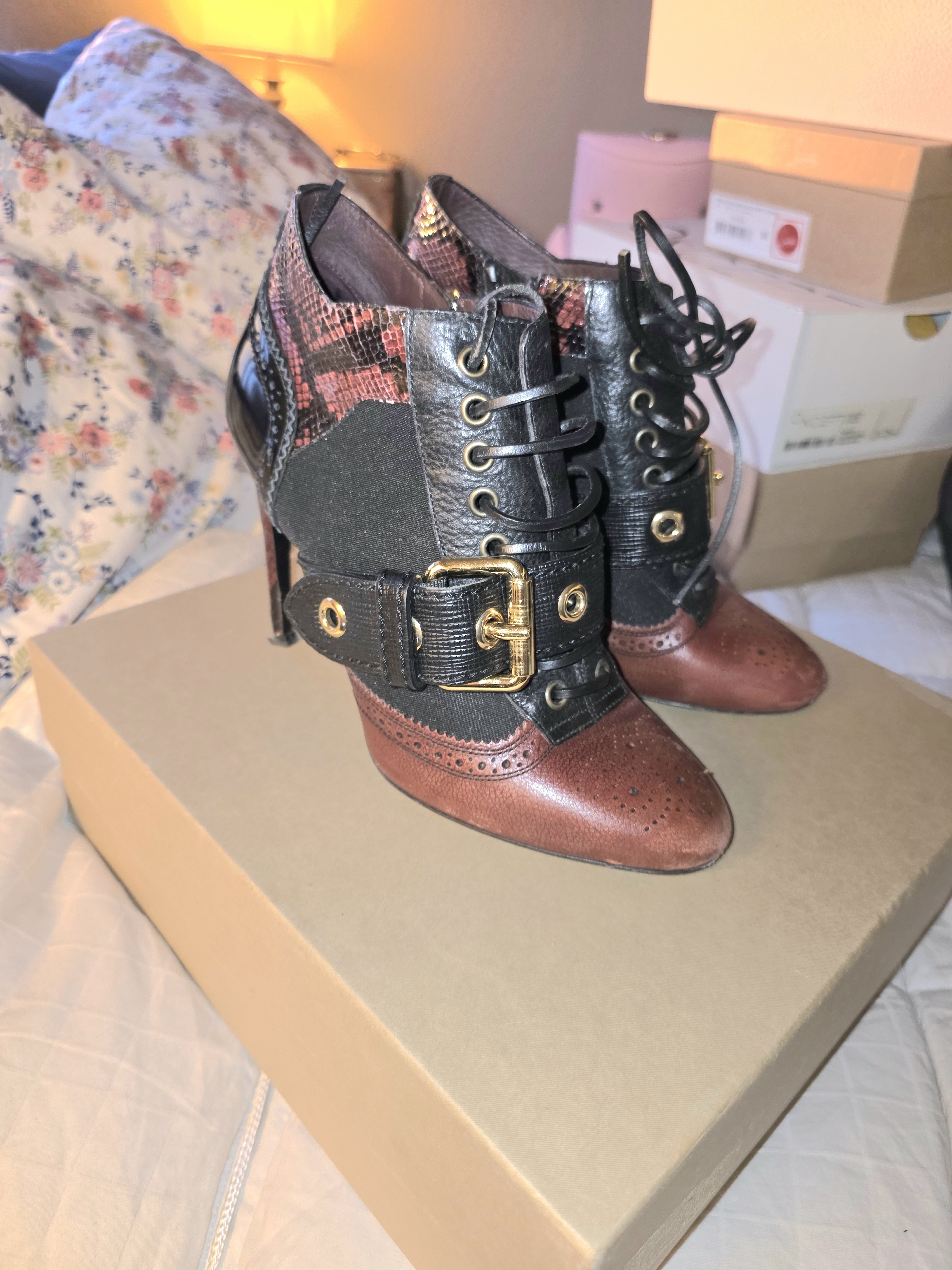 B Urberry Heeled Booties